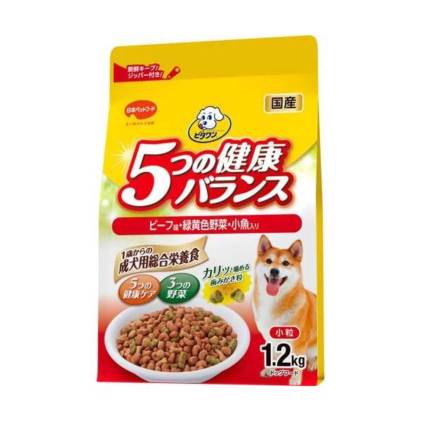 ビタワン 5つの健康バランス ビーフ味・野菜入り小粒 ( 1.2kg