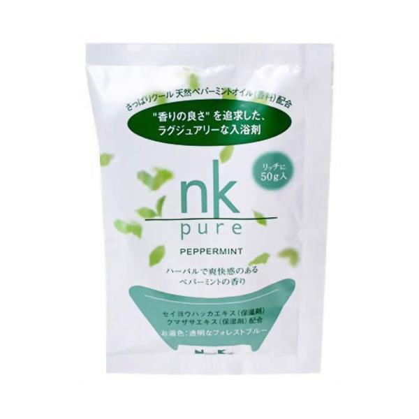nk pure 入浴剤 ペパーミント/入浴剤/ブランド：日本香堂/【発売元、製造元、輸入元又は販売元】日本香堂/【nk pure 入浴剤 ペパーミントの商品詳細】●香りの良さを追求した、ラグジュアリーなアロマバスエッセンスです。●さっぱりク...