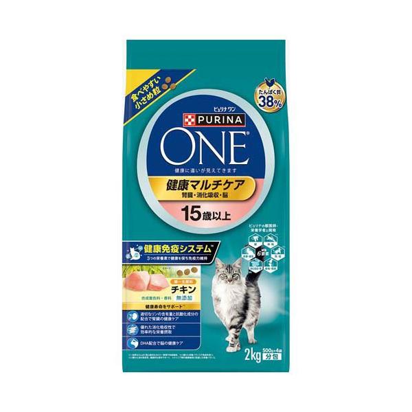 ピュリナワン キャット ドライ 健康マルチケア 15歳以上 チキン ( 2kg