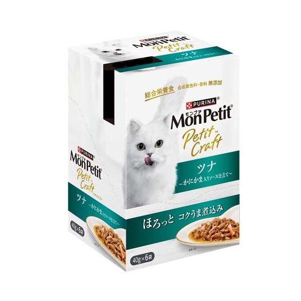 モンプチ プチクラフト ツナ かにかま入りソース仕立て ( 40g×6袋