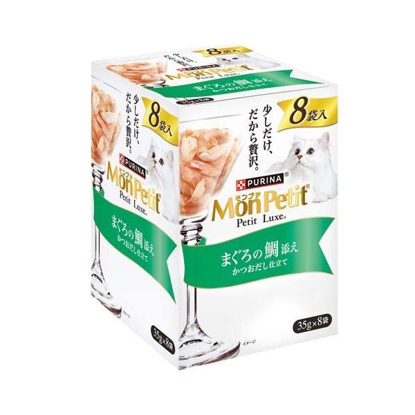 モンプチ プチリュクス パウチ まぐろの鯛添え ( 35g×8袋入 )/ : 爽快