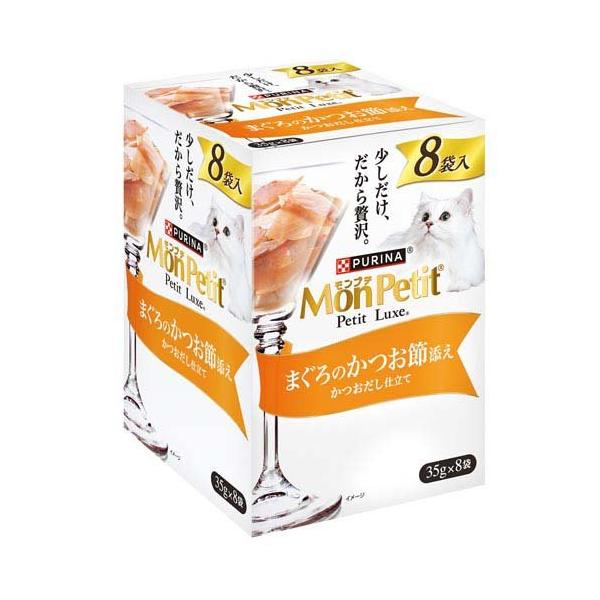 モンプチ プチリュクス パウチ まぐろのかつお節添え ( 35g×8袋入