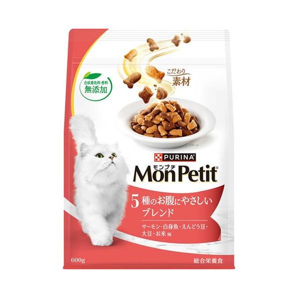 モンプチ バッグ ドライ 5種のお腹にやさしいブレンド ( 600g