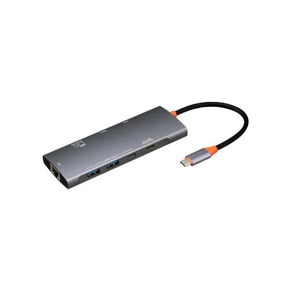 Digio2 USB Type-C 9in1 アルミ製ドッキングステーション PD対応 UD
