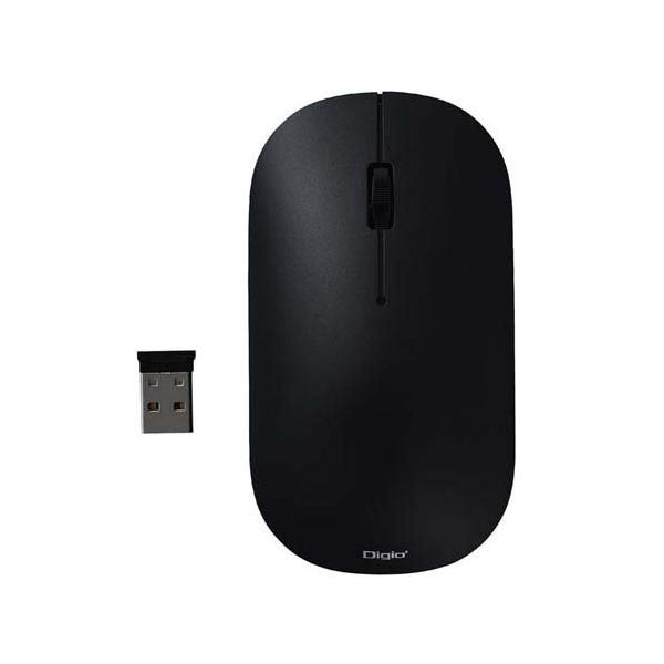 Digio2 無線 マウス 3ボタン BlueLED MUS-RKT230BK ( 1個 ) : 爽快