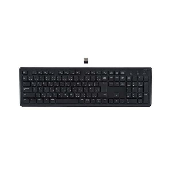 MCO 無線 超静音フルキーボード (テンキー付) FKB-R249BK ( 1個