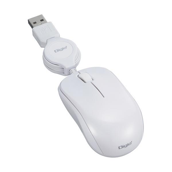 Digio2 �L�����^LED�}�E�X ����^�C�v �z���C�g MUS-UKT166W ( 1�� )/ Digio2