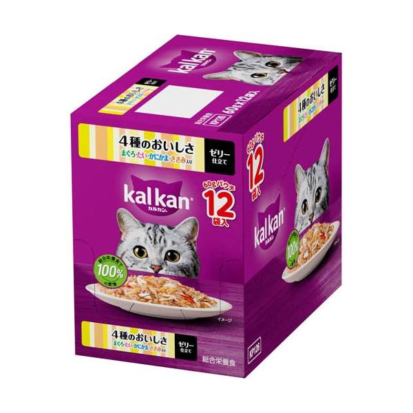 カルカン パウチ 4種おいしさ まぐろたいかにかまささみ キャット