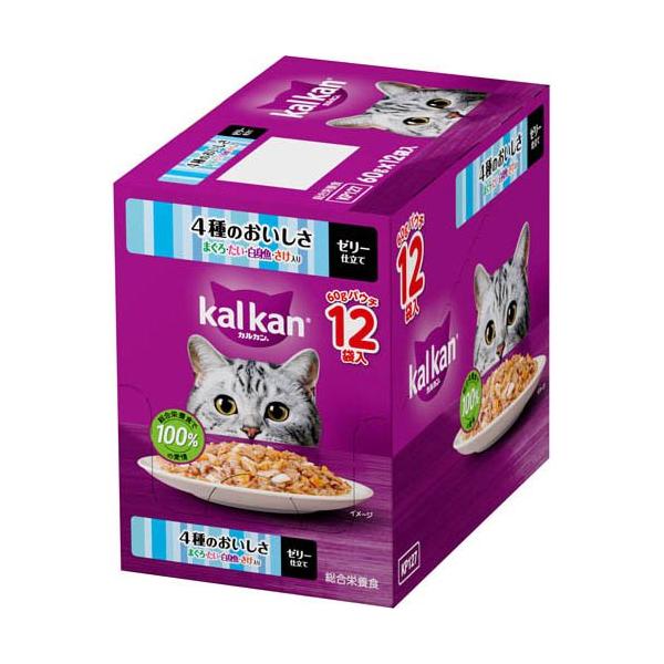 カルカン パウチ 4種おいしさ まぐろたい白身魚さけ入り キャット