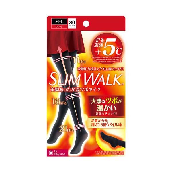 スリムウォーク 美脚あったか温ツボタイツ ML ( 1個 )/ : 爽快ドラッグ