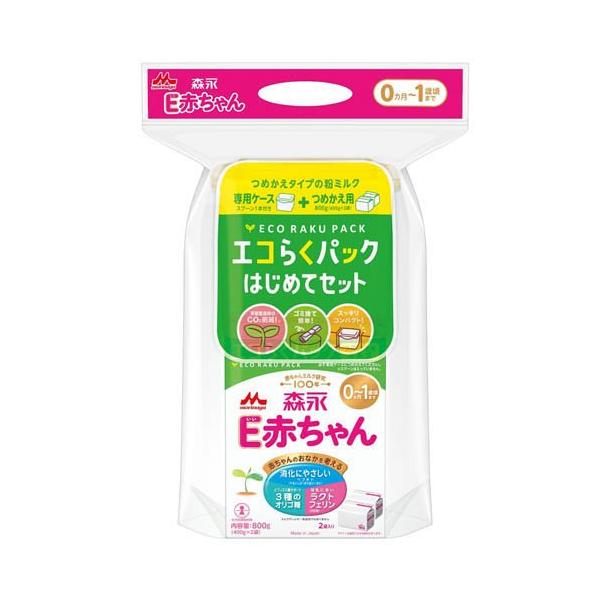 森永 E赤ちゃん エコらくパック はじめてセット ( 400g*2袋入 )/ E