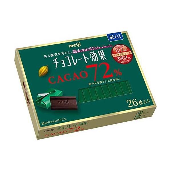 明治 チョコレート効果 カカオ72％ ( 26枚入 )/ チョコレート効果 ( おやつ お菓子 )