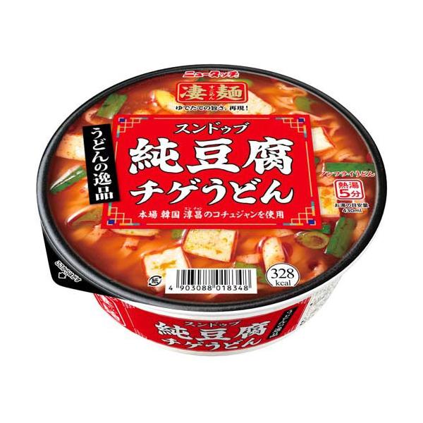 塩味純豆腐 凄麺 うどんの逸品純豆腐チゲうどん ( 12個入り )/ ニュータッチ