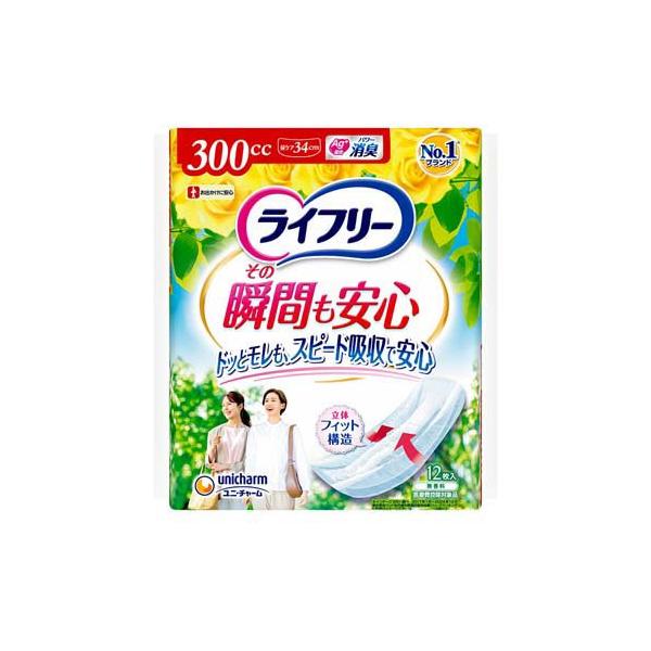 ライフリー その瞬間も安心 300cc 女性用 尿ケアパッド34cm ( 12枚入
