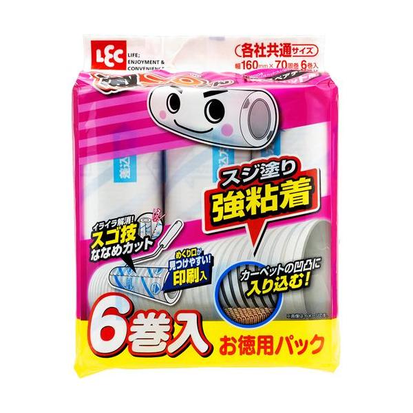 激コロくん スゴ技カット スジ強粘着 スペア ( 70周*6巻入 )/ レック