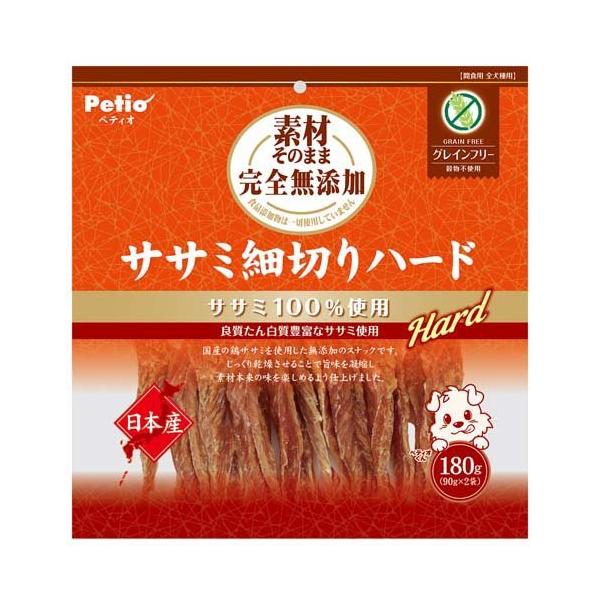 ペティオ 素材そのまま 無添加 ササミ細切りハード ( 180g )/ ペティオ