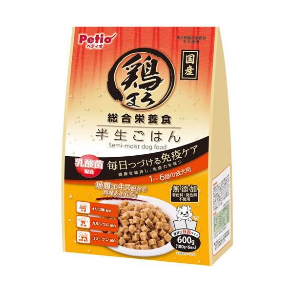 鶏まろ 総合栄養食 半生ごはん 1〜6歳の成犬用 ( 600g ) : 爽快