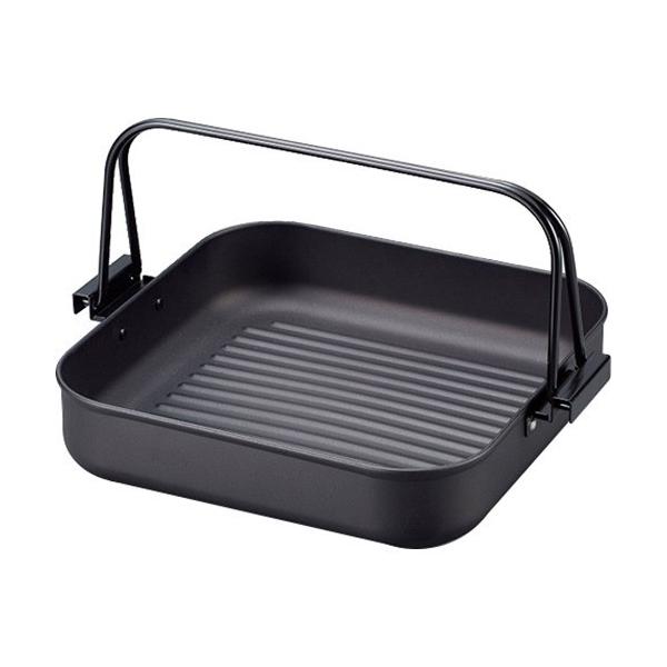 和平フレイズ 彩食庵 鉄角型焼肉&すきやき鍋 26cm×26cm SM-8557 (鍋