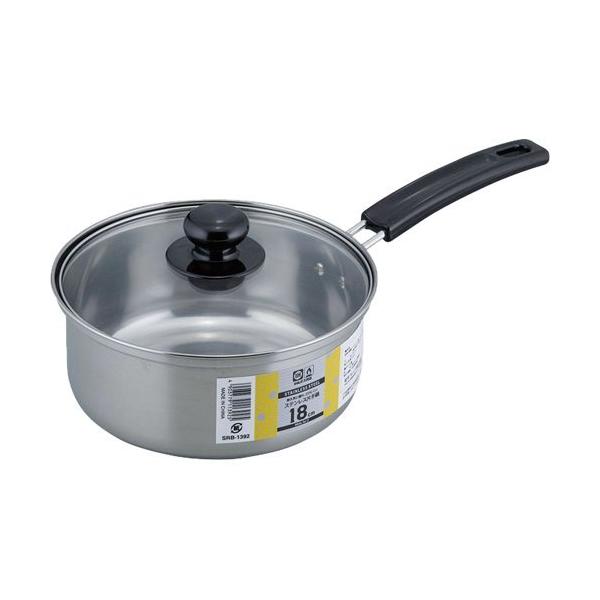 和平フレイズ クックウェア IH対応ステンレス片手鍋 18cm SRB 和平フレイズ クックウェア IH対応ステンレス片手鍋 18cm SRB
