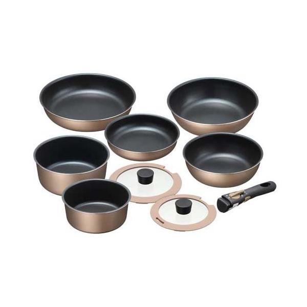 ブラナーノII IH対応着脱ハンドル鍋 6点セット MB-2442 ( 1セット