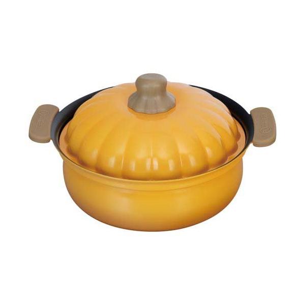 和平フレイズ べジポ IH対応ミニ卓上鍋18cm(かぼちゃ) RB-3287 ( 1個