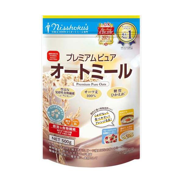 日食 プレミアムピュア オートミール ( 500g )/ インスタントタイプ 糖