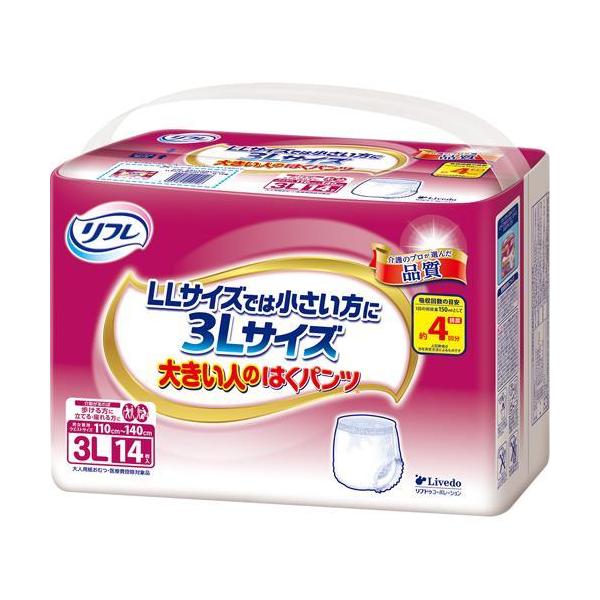 リフレ 大きい人のはくパンツ 3L【リブドゥ】 14枚入 )/ リフレ はくパンツ :4904585029295:爽快ドラッグ 通販 ぷにょりんさま リフレ はくパンツ6袋