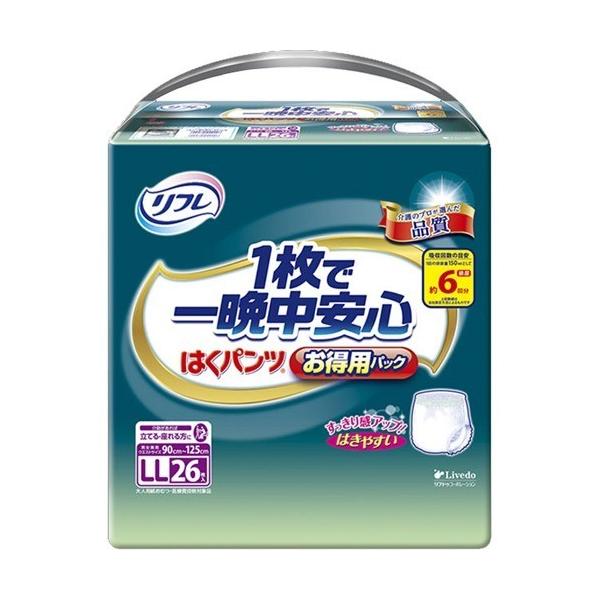 リフレ はくパンツ 1枚で一晩中安心 LL【リブドゥ】 26枚入 )/ リフレ はくパンツ :4904585035180:爽快ドラッグ 通販  