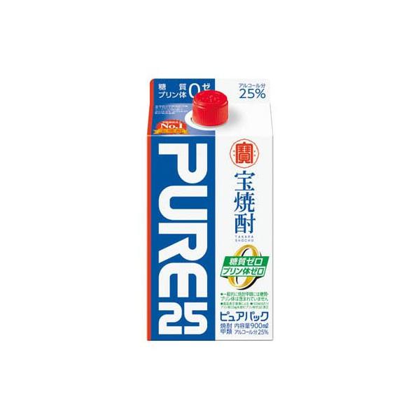 宝焼酎 ピュアパック 25度 紙パック ( 900ml )/ : 爽快ドラッグ - 通販