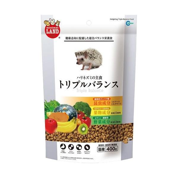 他サイト： ミニマルランド ハリネズミの主食 トリプルバランス ( 400g )/ ミニマルランドの商品画像