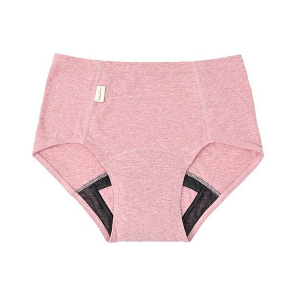 ナチュラムーン オーガニックコットン 吸水ショーツ ローズピンク ( 1