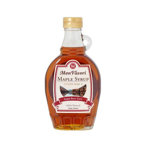 他サイト： モンファボリ 100％ピュア メープルシロップ カナダ産 アンバーリッチ ( 330g )/ Mon Favori(モンファボリ) ( シロップ  グレードA Mon Favori )の商品画像