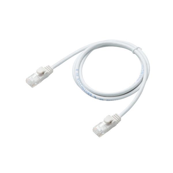 �G���R�� ���炩LAN�P�[�u�� CAT6 1m �z���C�g LD-GPY�^WH1 ( 1�{ )/ �G���R��(ELECOM)