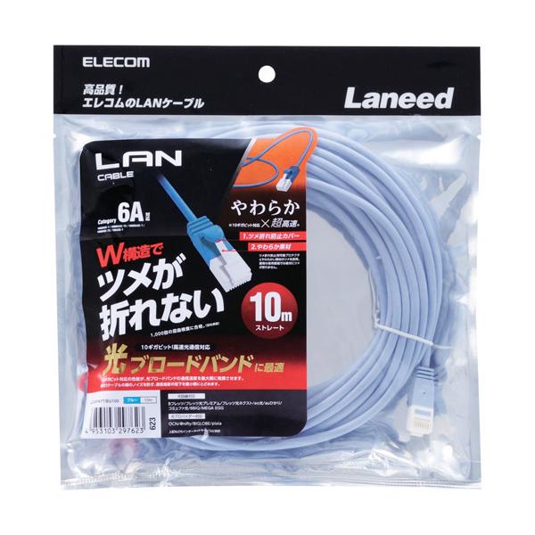 GR 炩LANP[u CAT6A ܐ܂h~ 10m u[ LD-GPAYT^BU100 ( 1{ )/ GR(ELECOM)