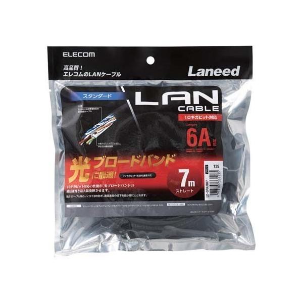 �G���R�� cat6a LAN�P�[�u�� �u���b�N 7m LD-GPA�^BK7 ( 1�{�� )/ �G���R��(ELECOM)