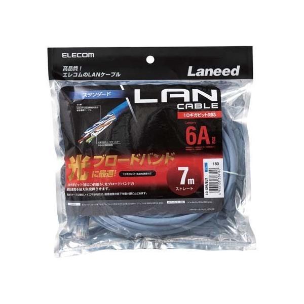 �G���R�� cat6a LAN�P�[�u�� �u���[ 7m LD-GPA�^BU7 ( 1�{�� )/ �G���R��(ELECOM)