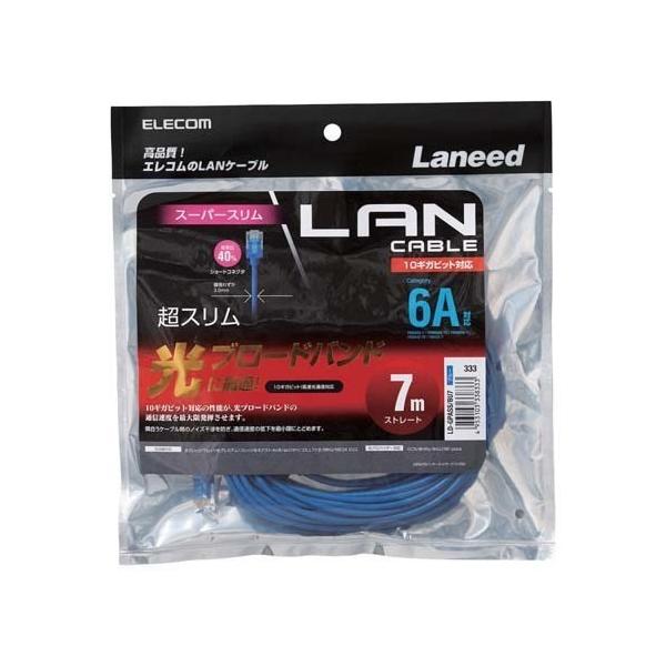 �G���R�� CAT6A�Ή�LAN�P�[�u�� �u���[ 7m LD-GPASS�^BU7 ( 1�{�� )/ �G���R��(ELECOM)