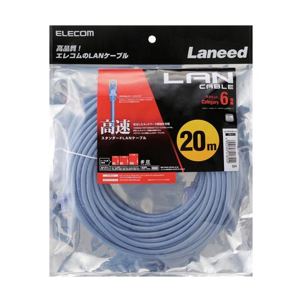 GR LANP[u CAT6  20m u[ LD-GPN^BU20 ( 1{ )/ GR(ELECOM)