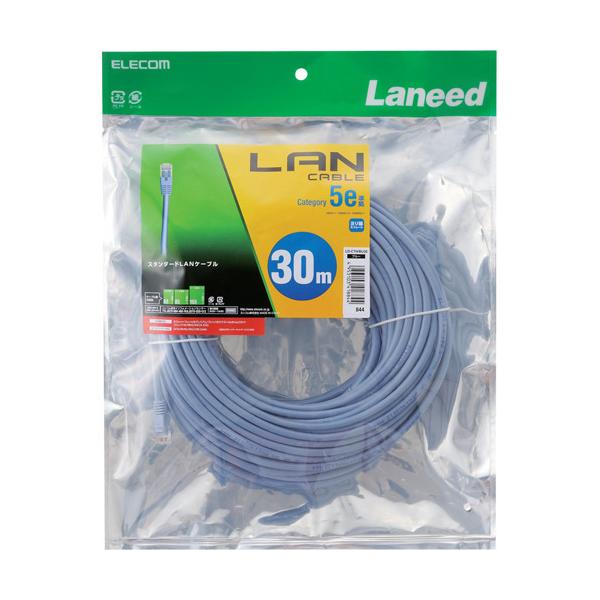 �G���R�� LAN�P�[�u�� CAT5E ���� 30m �u���[ LD-CTN�^BU30 ( 1�{ )/ �G���R��(ELECOM)