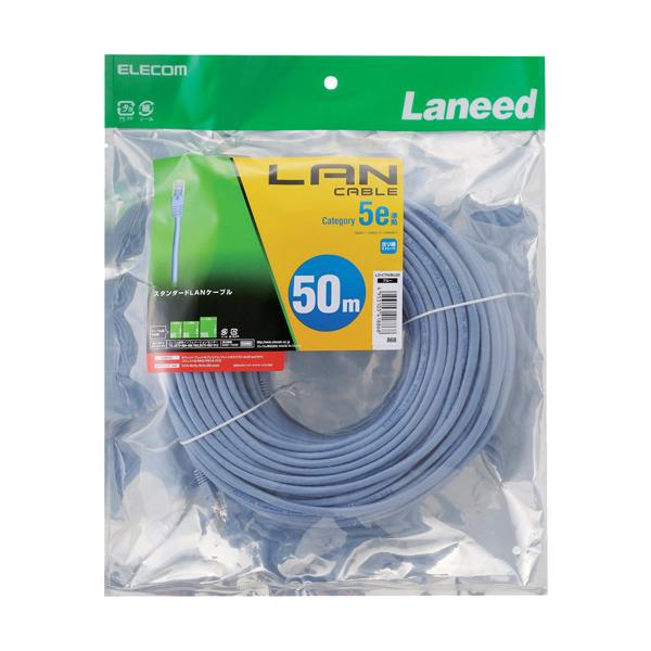 �G���R�� LAN�P�[�u�� CAT5E ���� 50m �u���[ LD-CTN�^BU50 ( 1�{ )/ �G���R��(ELECOM)