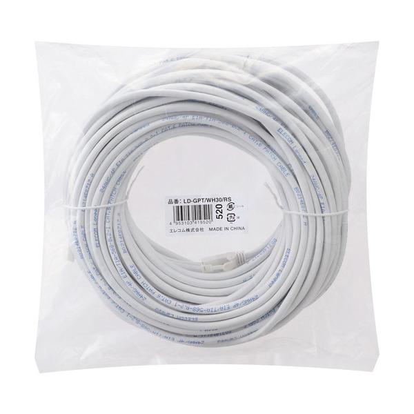 LANP[u CAT6 EU RoHSwߏ ܐ܂h~ 30m zCg LD-GPT^WH30^RS ( 1{ )/ GR(ELECOM)