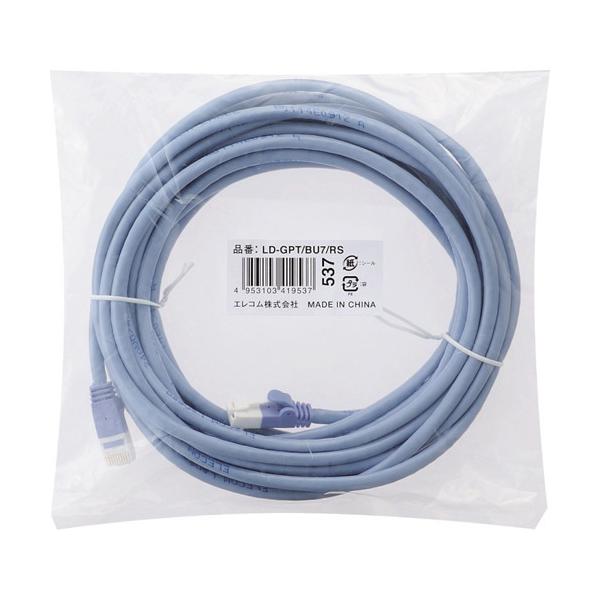 �G���R�� LAN�P�[�u�� Cat6 �c�����܂�Ȃ� 7m �u���[ LD-GPT�^BU7�^RS ( 1�{ )/ �G���R��(ELECOM)