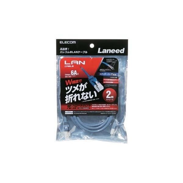 �G���R�� LAN�P�[�u�� Cat6A �c�����܂�Ȃ� 2m �u���[ LD-GPAT�^BU20 ( 1�{ )/ �G���R��(ELECOM)