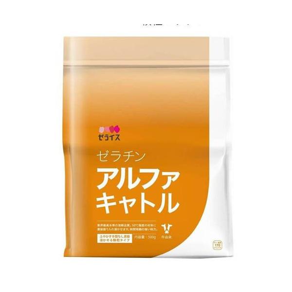 ゼライス ゼラチンアルファキャトル/粉類/ブランド：ゼライス/【発売元、製造元、輸入元又は販売元】ゼライス/【ゼライス ゼラチンアルファキャトルの商品詳細】●牛原料のみを使用した顆粒ゼラチン●水でふやかす必要が無く、50度程度の材料に直接振...