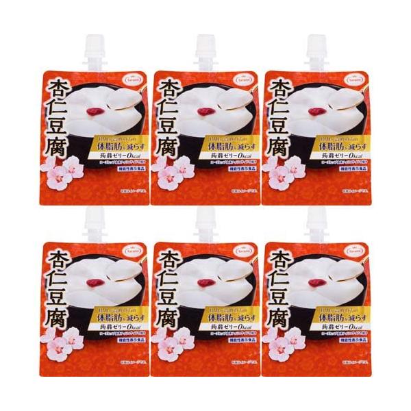 他サイト： Tarami 蒟蒻ゼリー 0kcal 杏仁豆腐 ( 150g×6個入 ) ( たらみ 食物繊維 低カロリー ゼリー飲料 )の商品画像