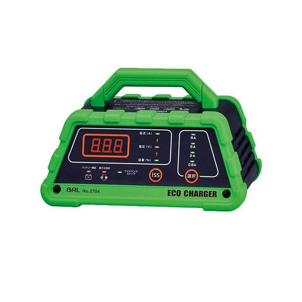 12Vバッテリー専用充電器 エコチャージャー 2704 ( 1台 )/ BAL : 爽快