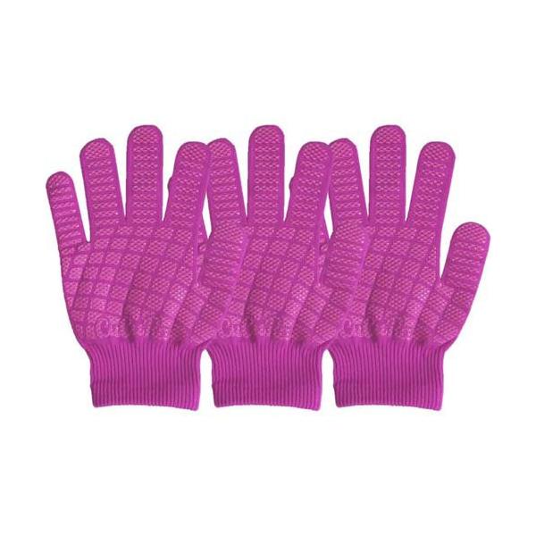 他サイト： 福徳産業 CuCuRa(キュキュラ) すべり止め 軍手 作業用手袋 ピンク ( 3双入 )の商品画像