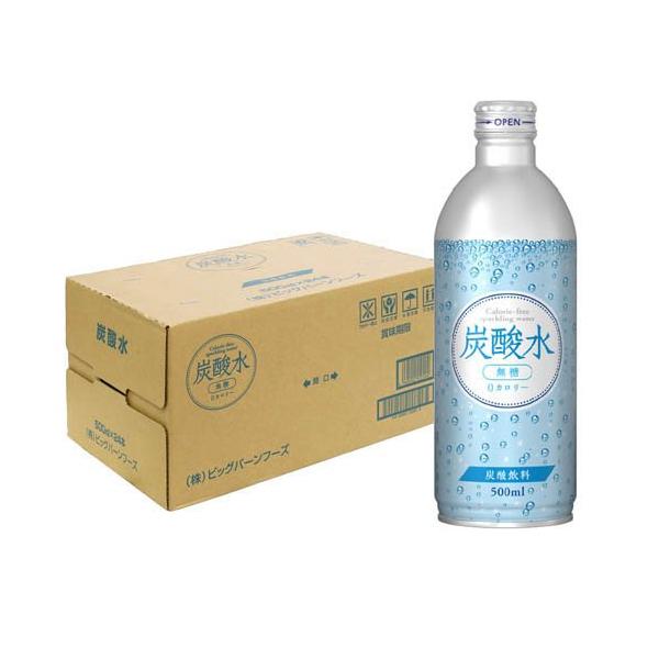 ビッグバーンフーズ 炭酸水 ボトル缶 ( 500ml×24本 ) : 爽快ドラッグ