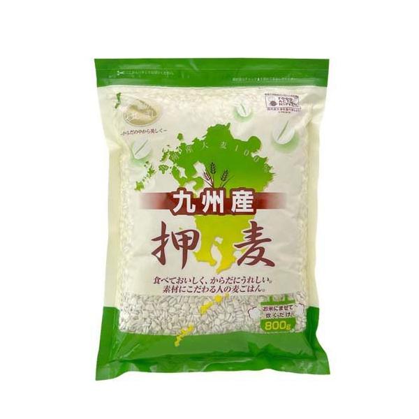 石橋工業 九州産押麦 ( 800g ) ( 押麦 おし麦 大麦 麦ご飯 食物繊維 )