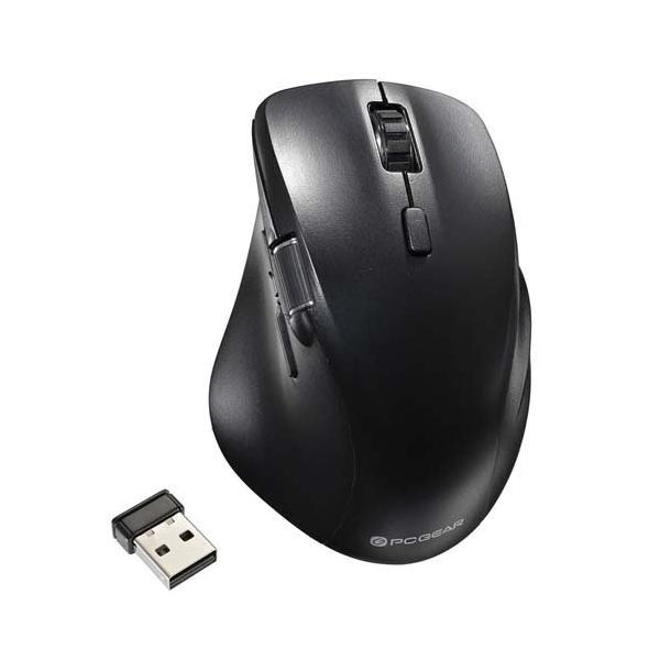 PCGEAR 静音ワイヤレスマウス ブラック Mサイズ ( 1個 )/ OHM : 爽快
